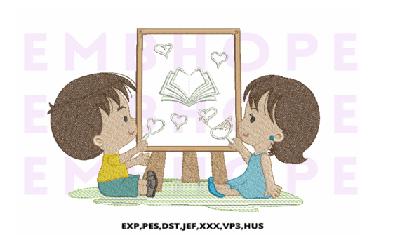 Children Drawing Review for Real Embroidery Projects
