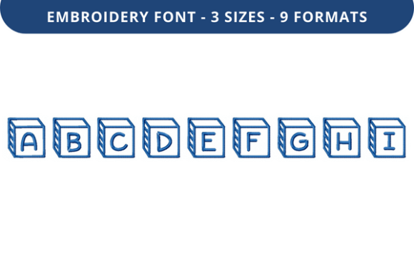 Corner Block Font Uppercase a to I Review