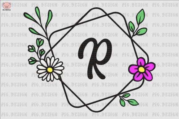Flower Daisy Font R Embroidery Review