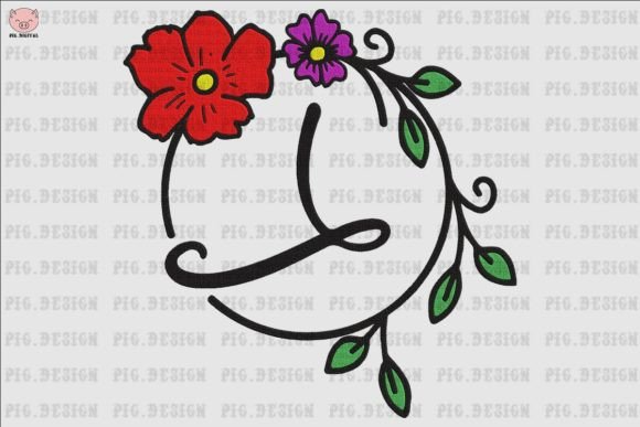 Flower Font L Embroidery Review