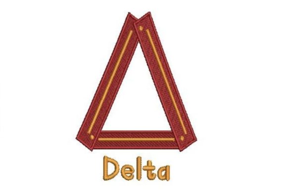 Greek Alphabet Letter Delta Embroidery Review