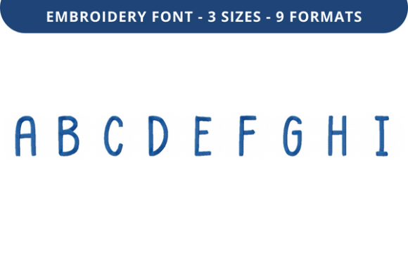 Sunny Box Font a to I Review for Real Embroidery Projects